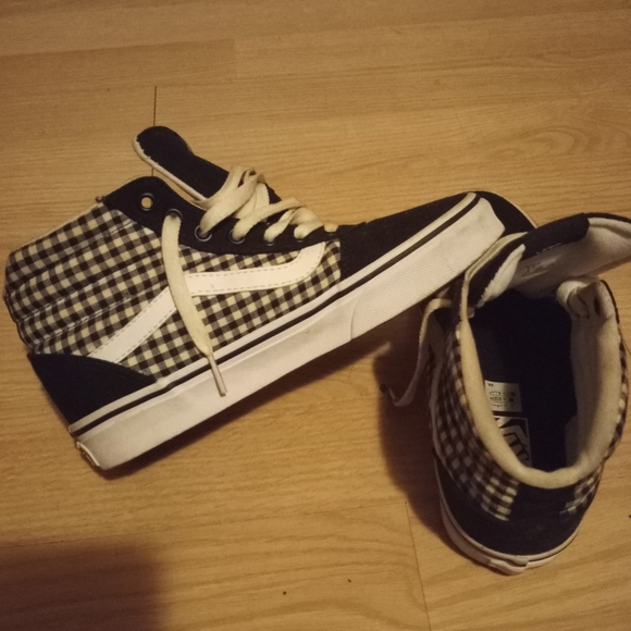 Vans size 6 black and white plaid - Picture 3 of 7